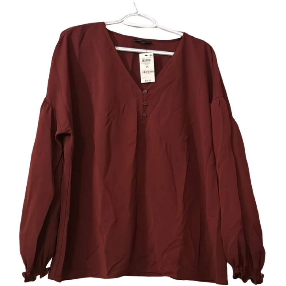 NWT Women’s 1x burgundy dress top